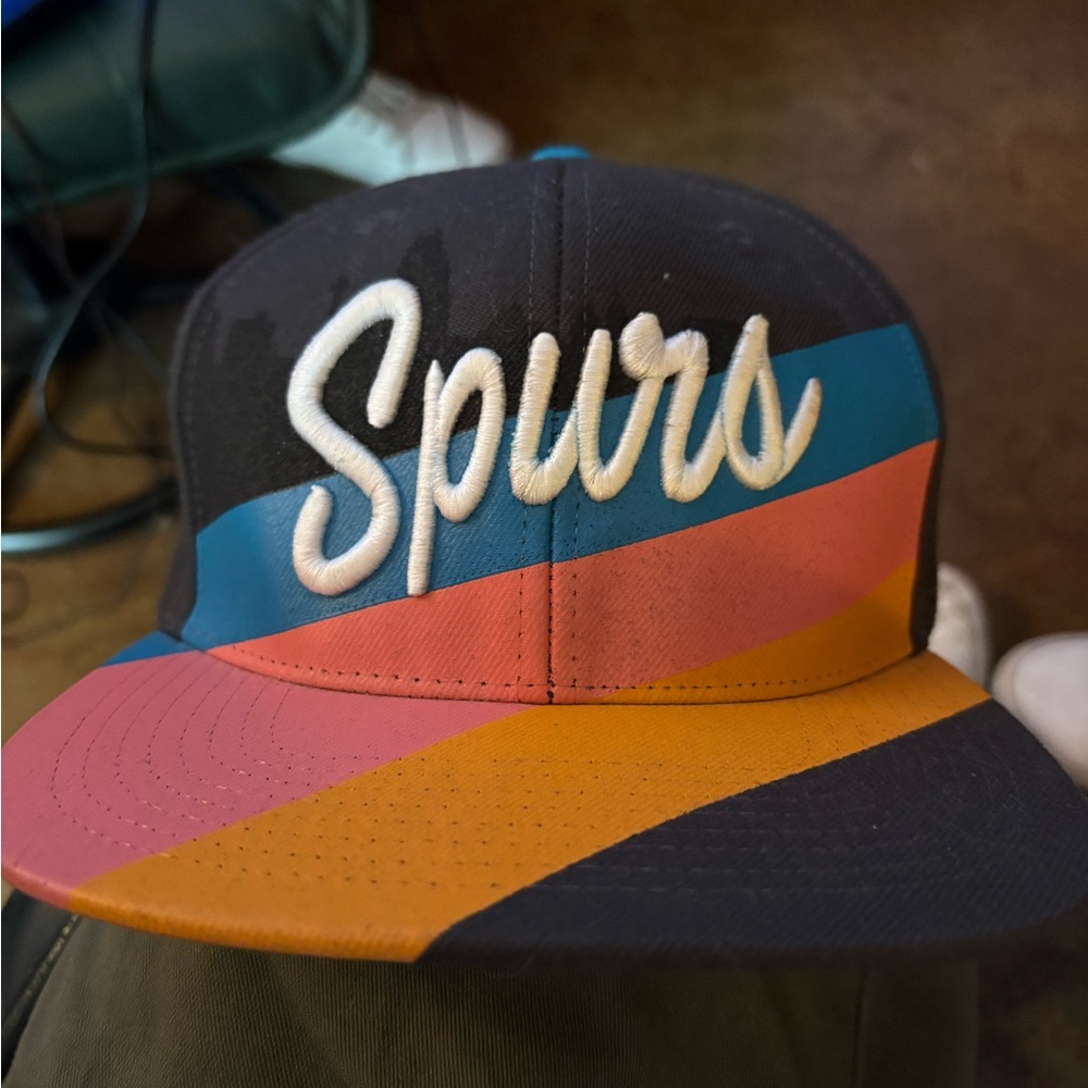 San Antonio Spurs Alamo City Fiesta Zephyr Snapback Hat Rare NBA Cap